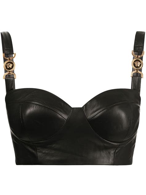 versace black bralette|Versace designer bras.